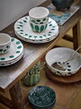Set 3 farfurii intinse, Bloomingville, Linora, 28x3 cm, ceramica, verde