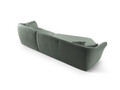 Coltar stanga 5 locuri, Hailey, Micadoni Home, 292x138x79 cm, tesatura boucle, grafit