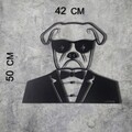 Decoratiune de perete, Bodyguard, Metal, Dimensiune: 42 x 50 cm, Negru