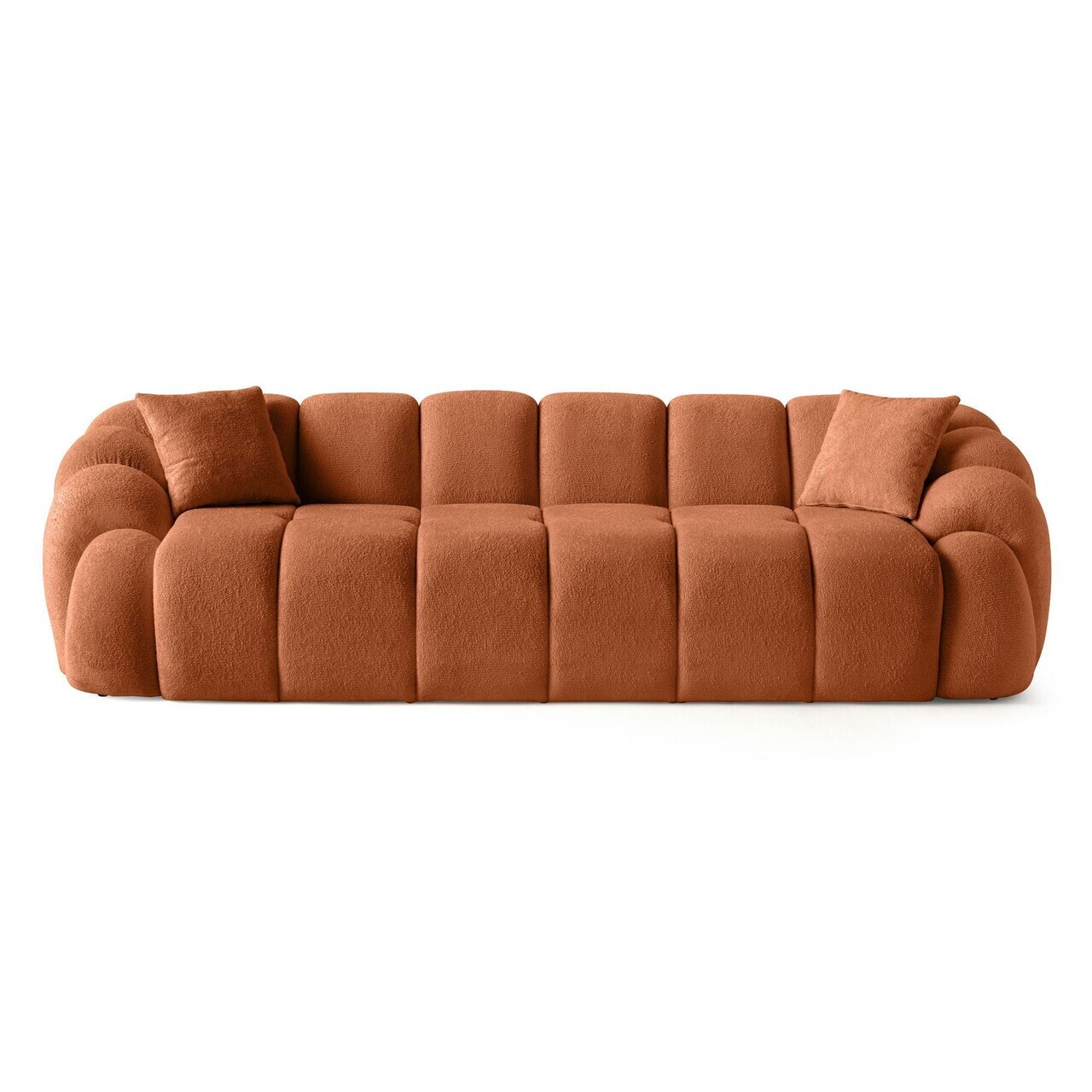Canapea cu 4 locuri, Atelier del Sofa, 752EST2303, Lemn de carpen/PAL melaminat, Caramiziu - view 4