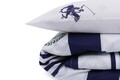 Lenjerie de pat pentru o persoana, Beverly Hills Polo Club, BHPC 003 - Dark Blue, 2 piese, bumbac ranforce, multicolor