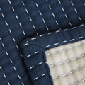 Cuvertura de pat Selina, Homla, 180x220 cm, bumbac/poliester, albastru/bej
