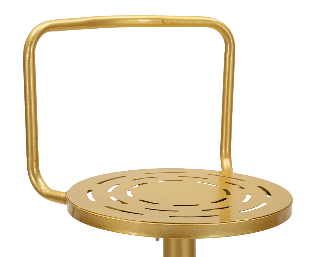 Scaun de bar, Mauro Ferretti, Tixy, 38x94 cm, metal, auriu - imagine 9