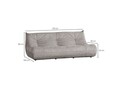 Canapea 3 locuri, Atelier del Sofa, 560ARE5220, Frame: No Frame Fountain Support With Chipboard, Alb