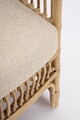 Canapea pentru gradina/terasa 2-3 locuri Adelma, Bizzotto, 158x79x86.5 cm, aluminiu/tesatura impermeabila Ofelin, natural