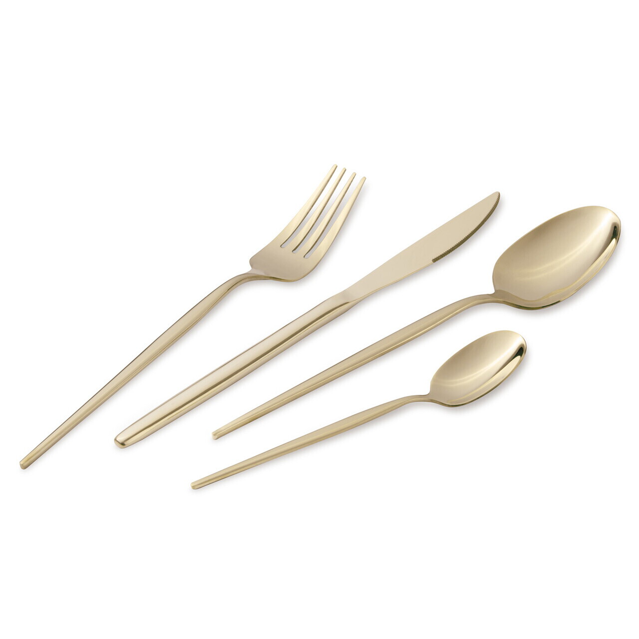 Set tacamuri 24 piese Berlinger Haus, Cutlery, model rotunjit, inox, sampanie - imagine 9