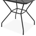 Masuta patrata, Berlin, L.70 l.70 H.72 cm, otel, negru