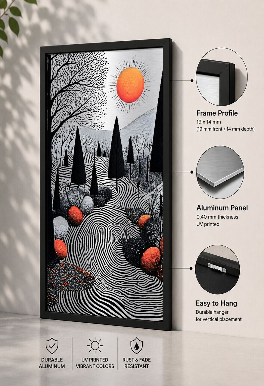 Tablou decorativ, Syhalct-009, Cadru: 100% PVC (Grosime: 2 cm), Multicolor — imaginea 3