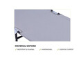 Sezlong cu parasolar Heinner, 186x55x24 cm, otel/textil, gri