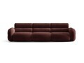 Canapea 4 locuri, Neo, Micadoni Home, 305x100x83 cm, tesatura Chenille, maro cherrywood