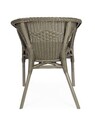 Scaun pentru gradina Alliss, Bizzotto, 58x61x74 cm, ratan/rachita, oliv