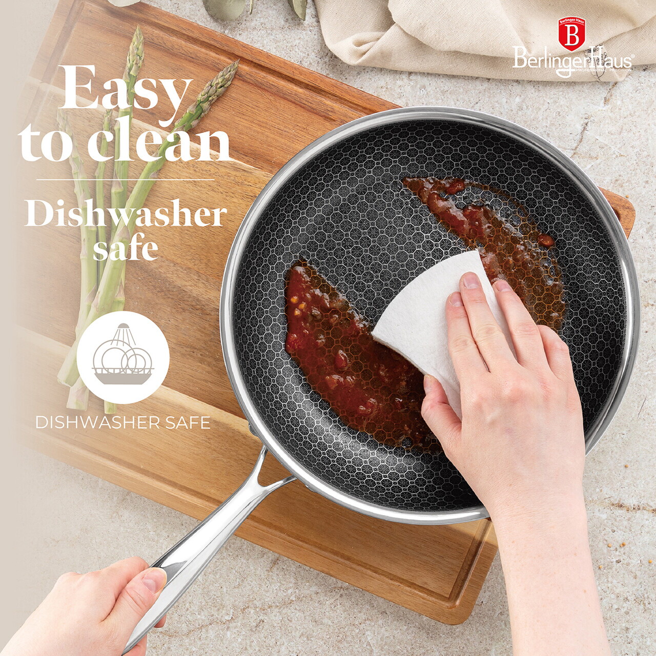 Set pentru gatit Berlinger Haus, Eternal, 9 piese, inox, argintiu - imagine 5