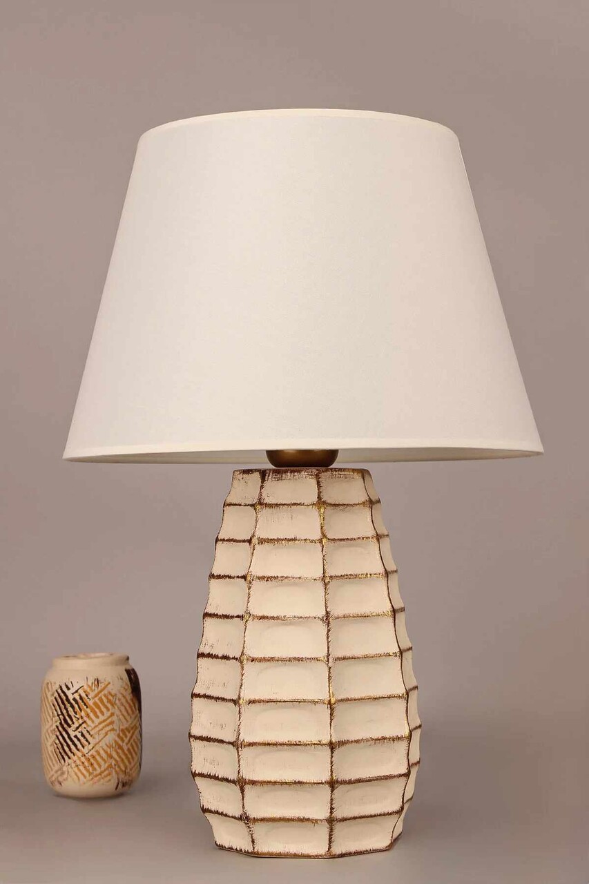 Lampa de masa, L'essentiel Maison, 687HMY2554, Crem