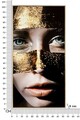 Tablou decorativ Nairobi -B, Mauro Ferretti, 52x102 cm, lemn de pin/canvas pictat si lacuit, multicolor