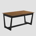 Masa extensibila Pahkel, Homla, 160-195x90x76 cm, lemn de cauciuc, maro
