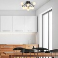 Lustra, Fulgor, 942FLG1320, Metal, Negru