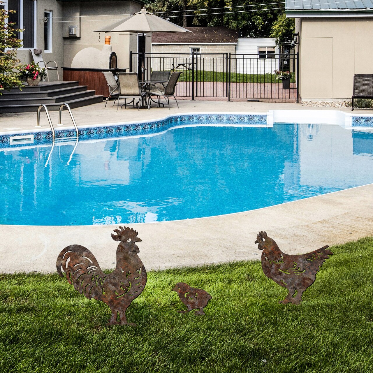 Obiect decorativ de grădină, Fam 11, Maro antichizat - imagine 3