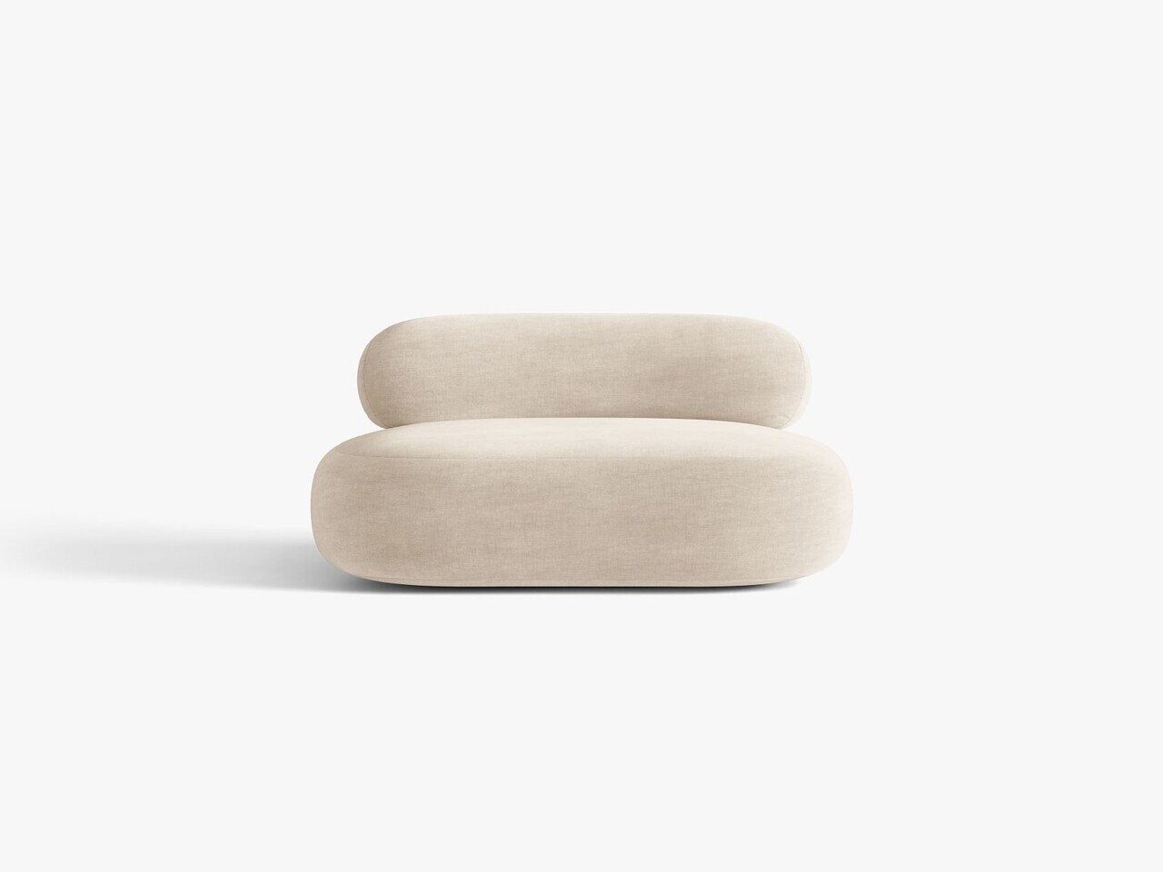Fotoliu rotativ, Aura, Micadoni Home, 84x91x73 cm, tesatura Chenille, bej deschis — imaginea 2