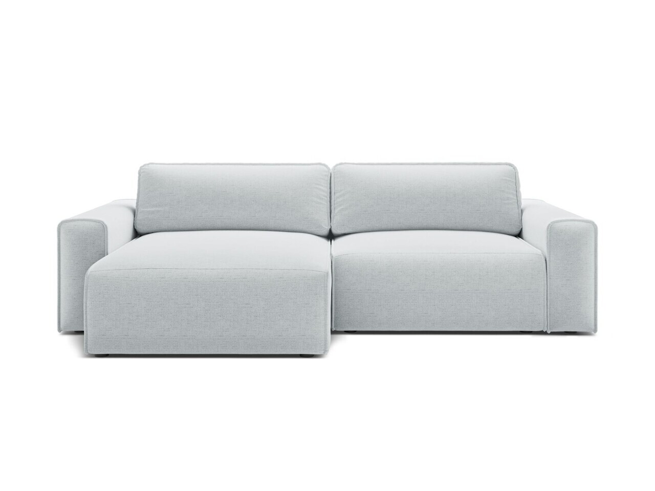 Coltar extensibil stanga 3 locuri, Victor, Micadoni Home, 246x148x83 cm, tesatura structurata, gri deschis