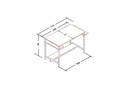 Birou, Elegance, Balista, Stejar safir / negru