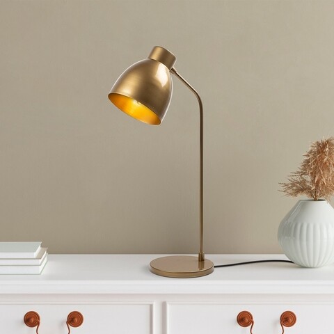 Lampa de masa, murek - 11557, fulgor, 18 x 29 x 60 cm, 1 x e14, 40w, auriu