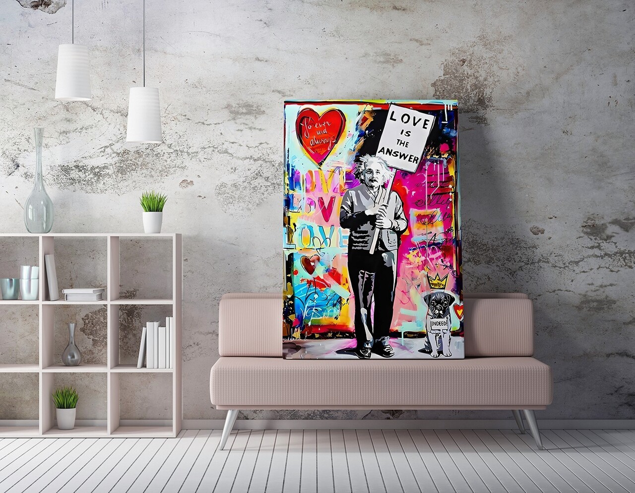 Tablou decorativ, WY356 (50 x 70), Canvas imprimat, Multicolor - view 2