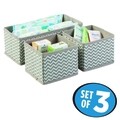 Set 3 organizatoare pentru dulap Axis Chevron, iDesign, 29x14x10 cm