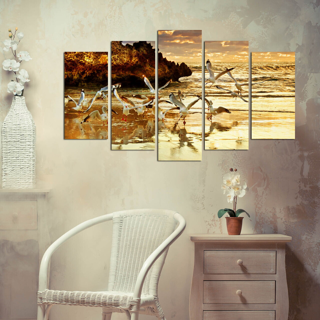 Tablou decorativ MDF 5PMDF-52 MDF 20 x 60 cm Multicolor