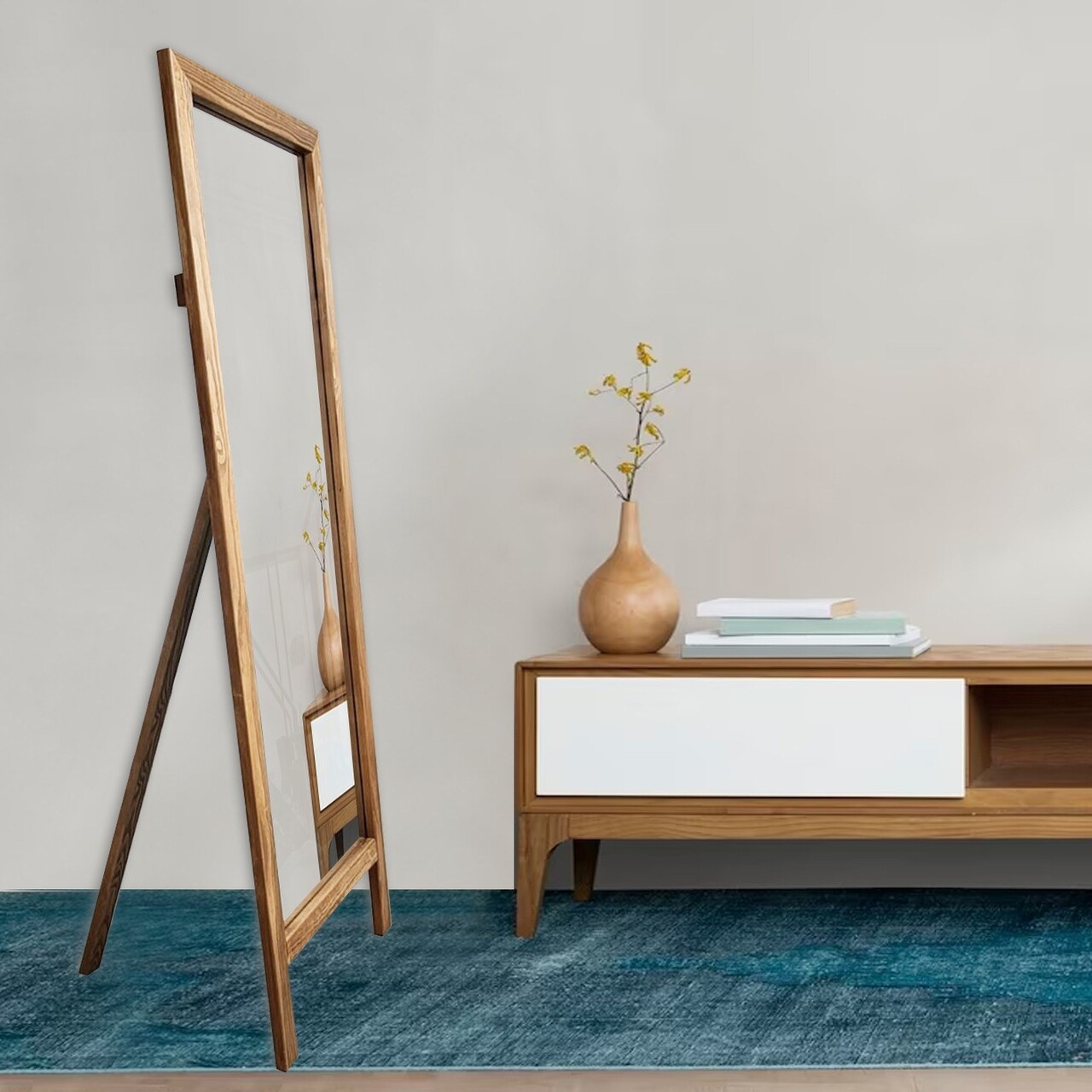 Oglinda Cheval, Leona, Cheval, 45x145 cm, Lemn, Lemn - 1 | YEO
