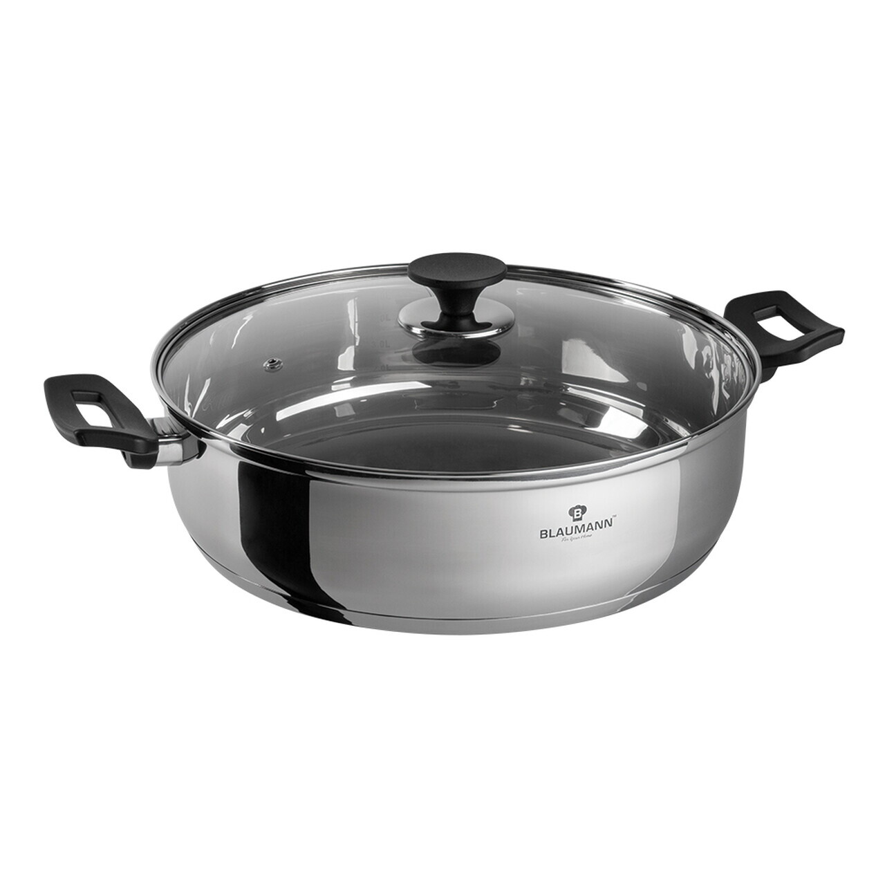 Oala cu capac Blaumann, Gourmet, 30 cm, inox, argintiu - view 4