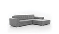 Coltar extensibil dreapta 4 locuri, ELTAP, Sorento, 296x194x78 cm, lemn/poliester, gri deschis