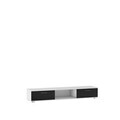 Comoda TV ADRK, Sella, 176x40x28 cm, PAL laminat, negru mat/alb mat