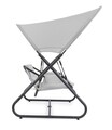 Leagan cu 2 locuri Arkell Swing, Bizzotto, otel/mesh/textilena, gri