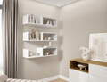 Raft de perete ELTAP, Vellia, 80x25x20 cm, PAL/PVC, alb