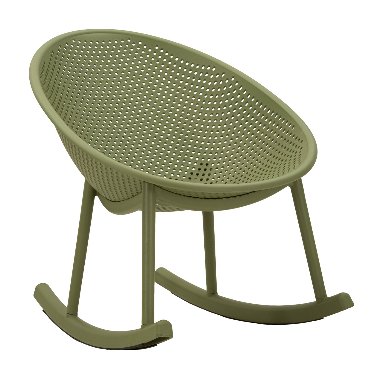 Set 2 scaune balansoar, Mauro Ferretti, Ibiza, 66x88x80 cm, utilizare interior / exterior,  plastic, verde - view 10