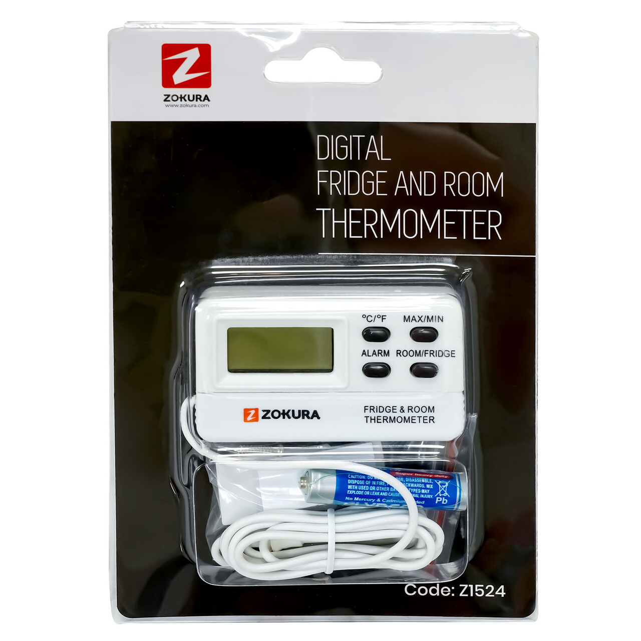 Termometru digital pentru frigider/congelator si camera - Zokura - imagine 5