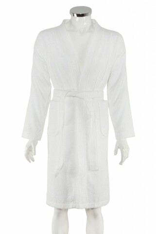 Halat de baie barbatesc, 100% bumbac, Hobby, Smart White