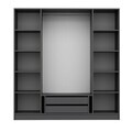 Dulap pentru haine, Hanah Home, Nisa, 180x210x52 cm, Antracit