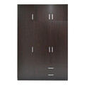 Dulap pentru haine Royal, Pakoworld, 150x58x230 cm, PAL melaminat, wenge