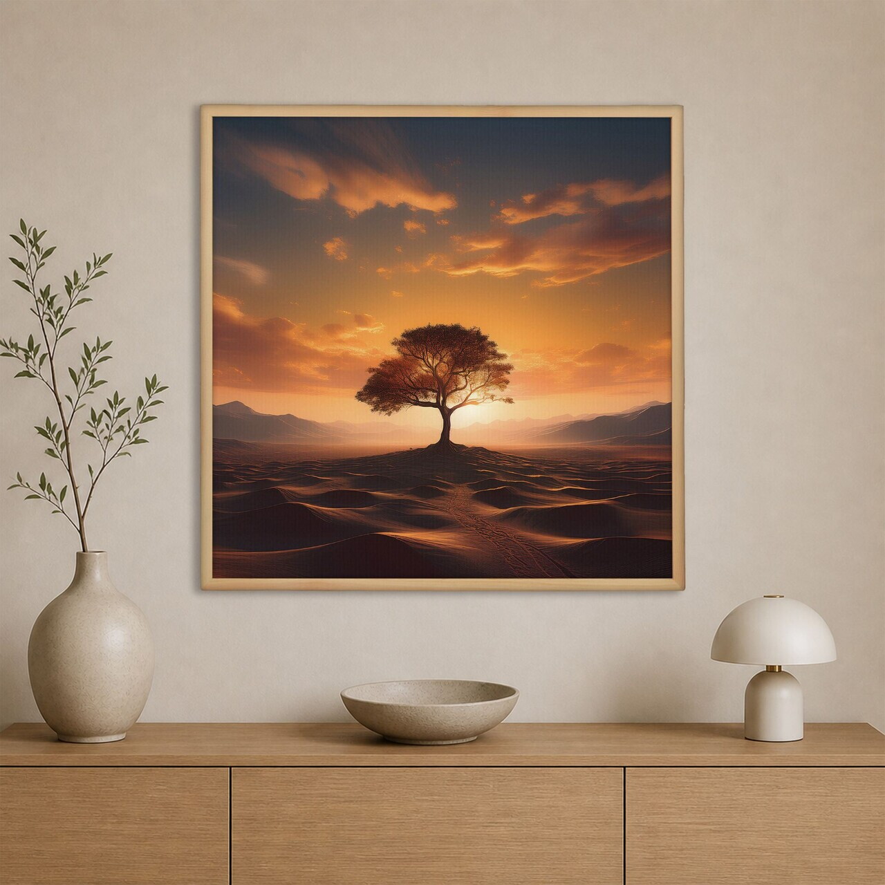 Tablou decorativ Cc-K-Ah-1015 PÂNZĂ Cadru: 100% LEMN (Grosime: 18 mm) Multicolor