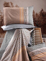 Lenjerie de pat dubla (DE), Vertu - Anthracite, Cotton Box, Bumbac Ranforce