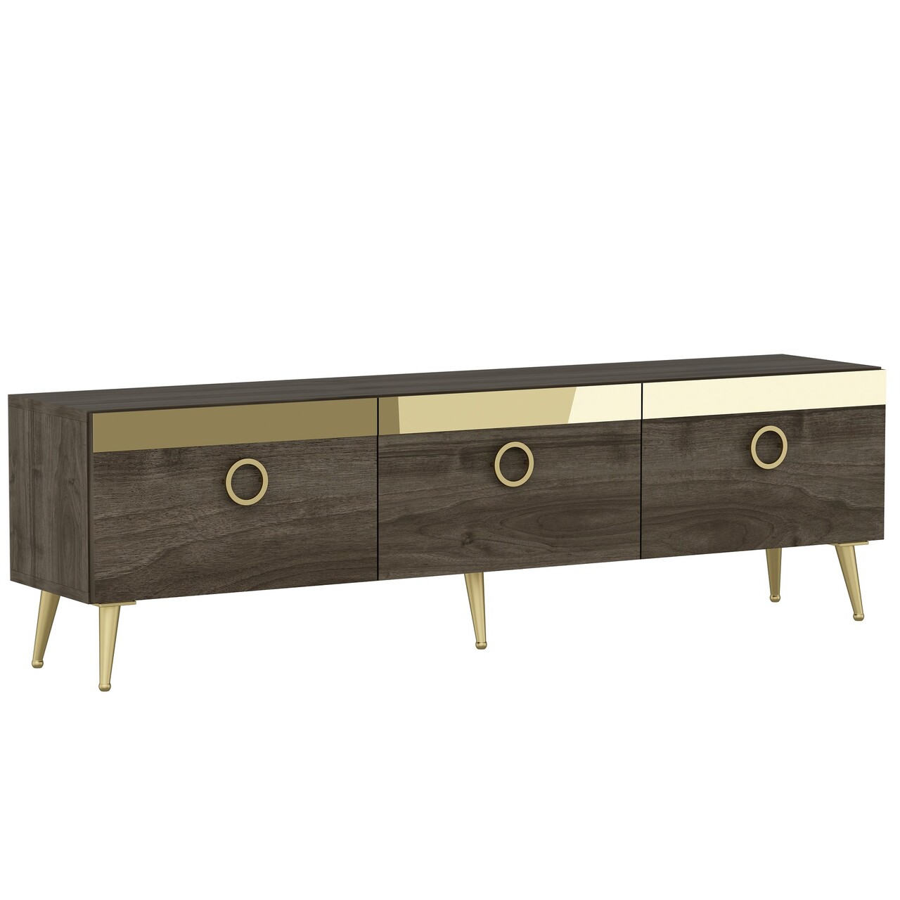 Comoda TV, Odessa, Safar, 150x30x45 cm, PAL, Maro - 2 | YEO
