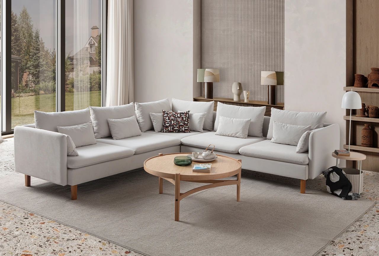 Coltar, Atelier del Sofa, 752EST1331, Frame: 70% HORNBEAM/30% MELAMINE COATED CHIPBOARD, Crem