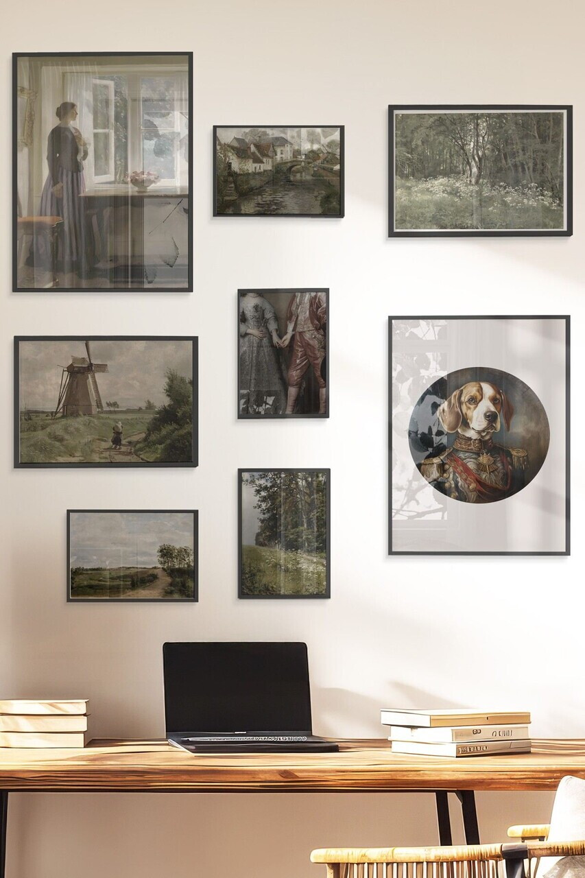 Tablou decorativ, Çgs-065-Black-Byk, Lemn masiv, Față: 100% PVC STICLĂ, Multicolor - view 3