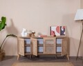 Consola, Wolina, Goose, 80x180x41 cm, Corp: PAL 100% MELAMINAT, Stejar