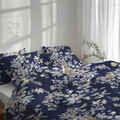 Lenjerie de pat pentru 2 persoane, Flower Decor, Bedora, 6 piese, 200x220, microfibra, multicolor
