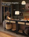 Consola cu 2 sertare Vasagle, Boho Chic, 100x30x80 cm, PAL/MDF, negru