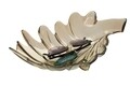 Platou decorativ Leaf, Mauro Ferretti, 33x20x11 cm, sticla reciclata