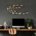 Decoratiune de perete, Sheen, Metal, Latime: 100 cm / Inaltime: 45 cm / Adancime: 4 cm, Multicolor