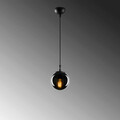 Lustra, Tatum, 584TTM1170, Metal, Negru / Fume